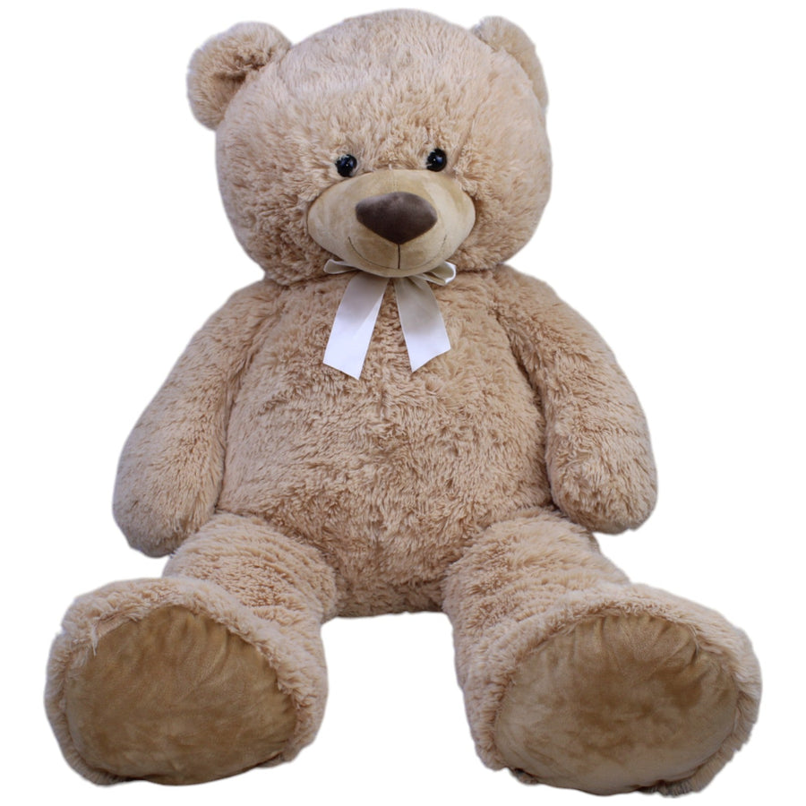 Riesen Teddybär mit Schleife, beige