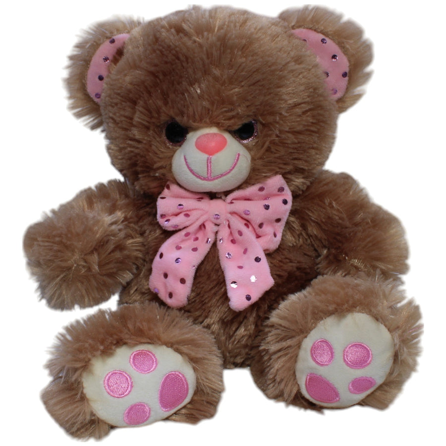 Süßer Teddybär mit rosa Schleife