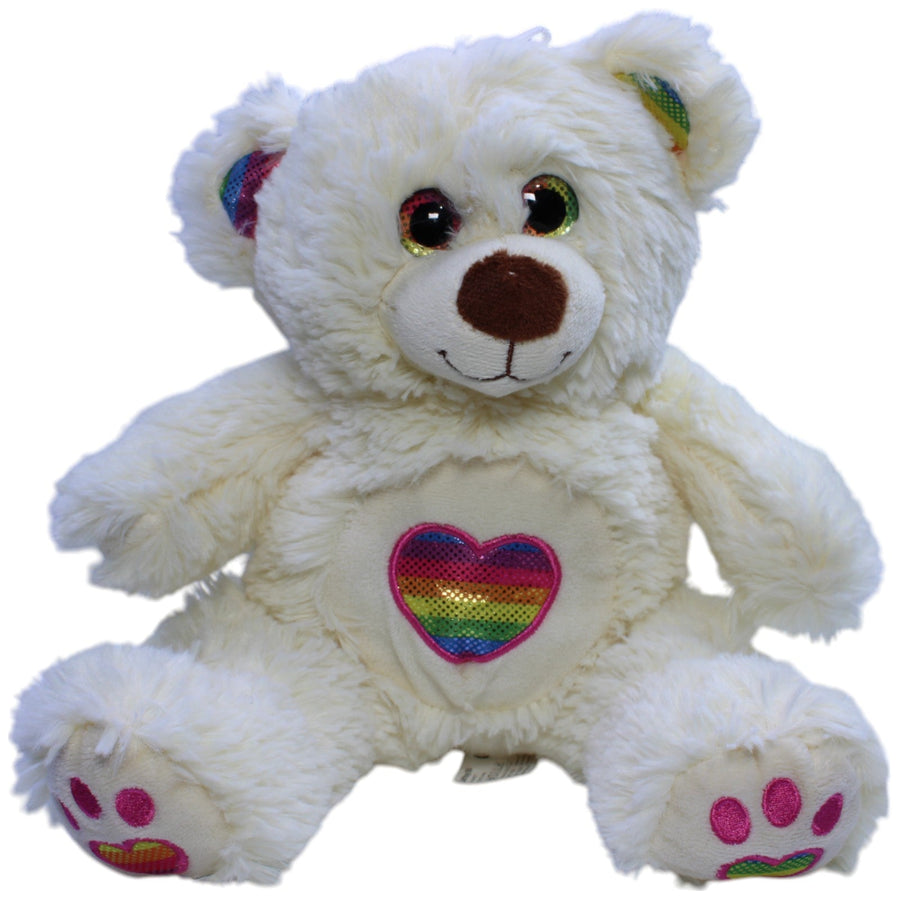 Teddybär mit Regenbogenherz