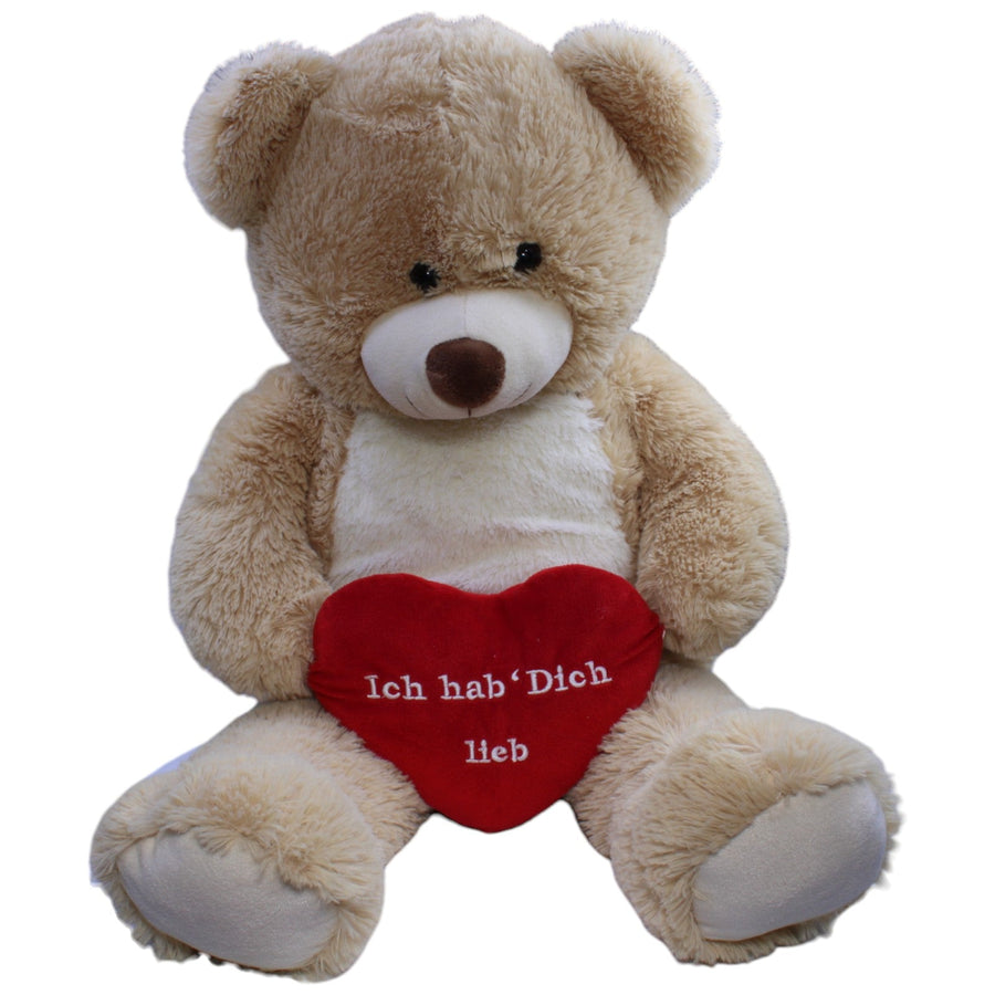 XXL Teddybär mit Herz "Ich hab´ Dich lieb"