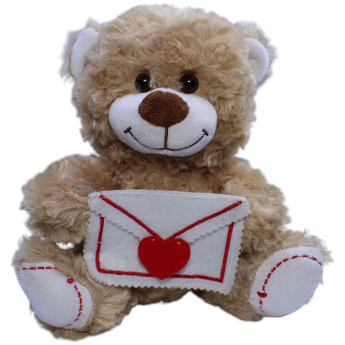 123000013086 Woolworth Kuschel Woolis, süßer Teddybär mit Briefumschlag zum Befüllen Kuscheltier Kumpel Leo Gebraucht Teddy Teddybär
