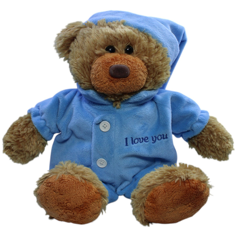 XL Bär in blauem Pyjama "I love you" mit Sound