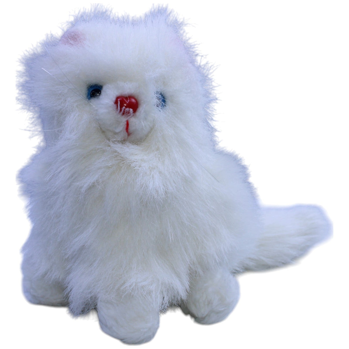 123000013192 Amsel Toy Weiße Katze mit Herz - Nase Kuscheltier Kumpel Leo Gebraucht