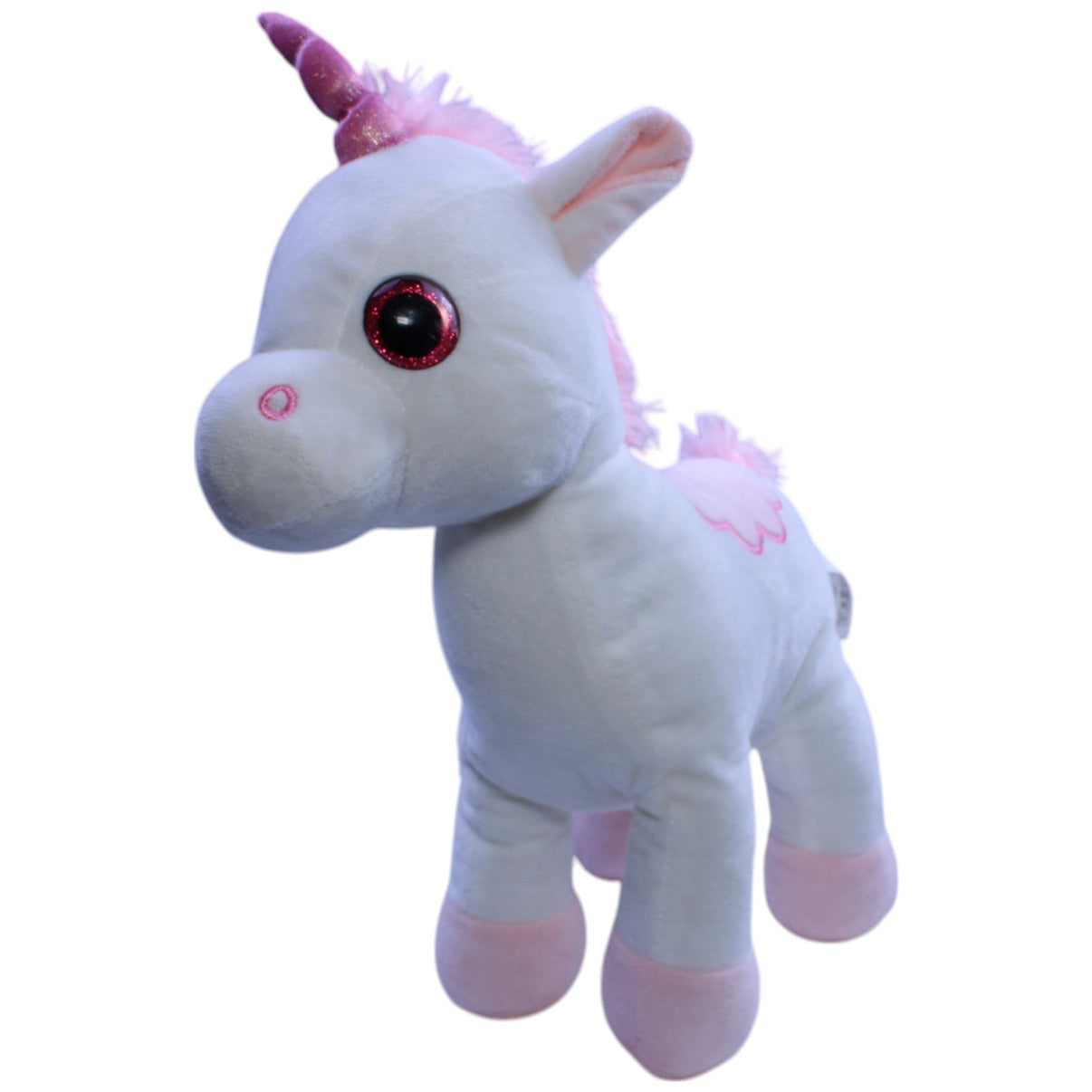123000013195 TEDI Kuschelfreunde, weißes Einhorn mit rosa Mähne Kuscheltier Kumpel Leo Gebraucht