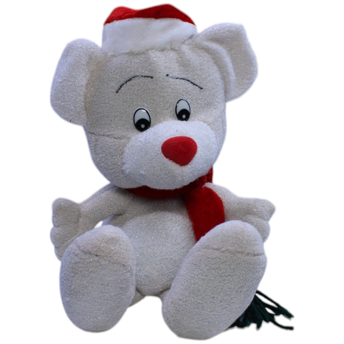 123000013250 Tchibo Schlenker Bär mit Weihnachtsmütze & Schal Kuscheltier Kumpel Leo Gebraucht Weihnachten