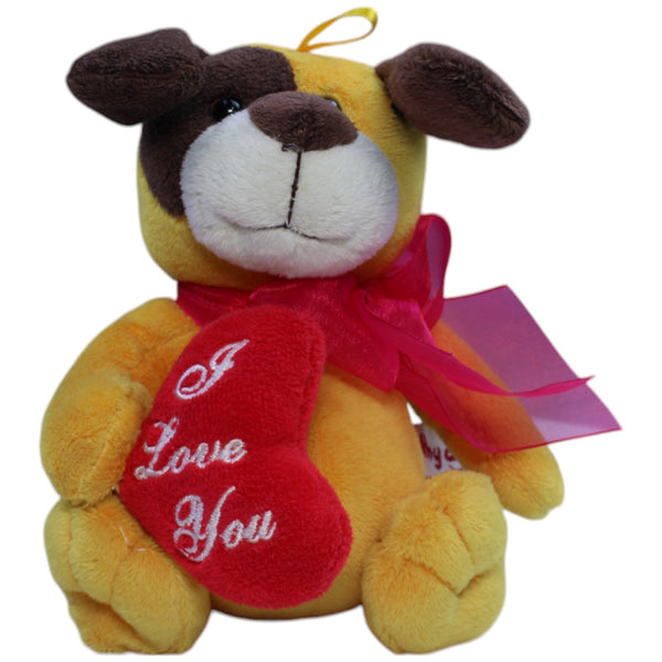Hund mit Herz "I Love You"