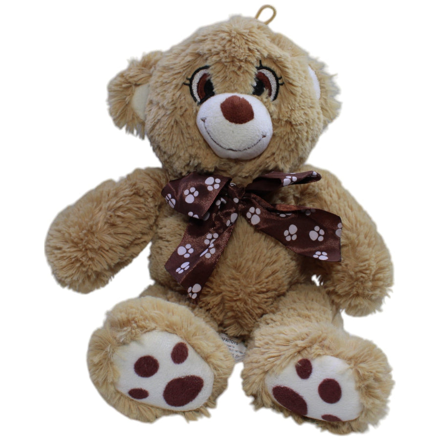 Großer Teddybär mit Pfoten Abdruck Schleife