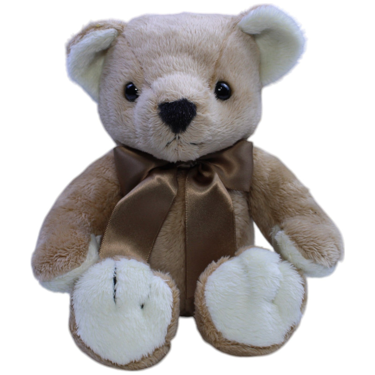 123000013364 Förster Stofftiere Teddy mit goldener Schleife Kuscheltier Kumpel Leo Gebraucht Teddy Teddybär