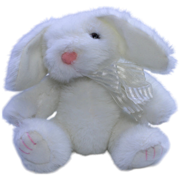 Weißer Hase mit Schleife