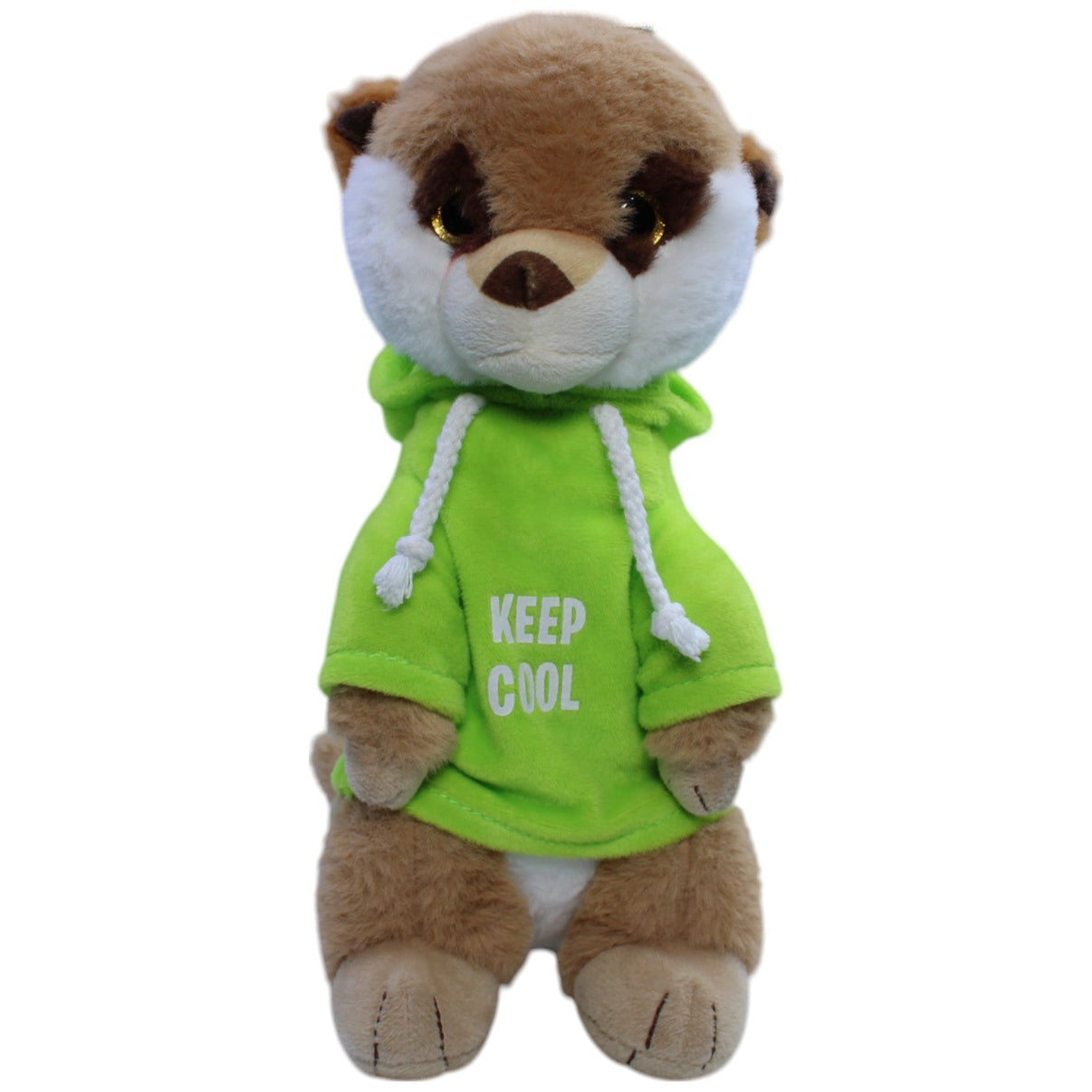 123000013448 FLOTI Flos Toys, Erdmännchen mit Hoodie "KEEP COOL" Kuscheltier Kumpel Leo Gebraucht