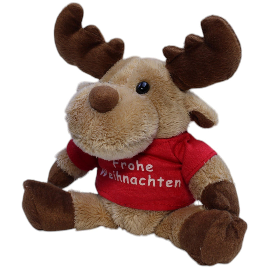 Elch mit Shirt "Frohe Weihnachten"