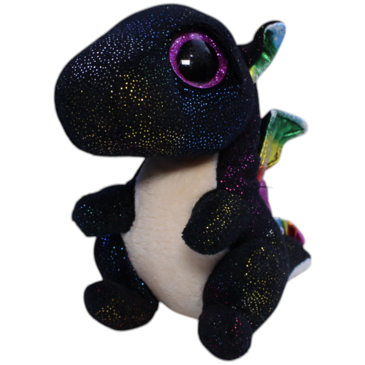 123000013471 TY Kleiner Drache Anora, schwarz Kuscheltier Kumpel Leo Gebraucht