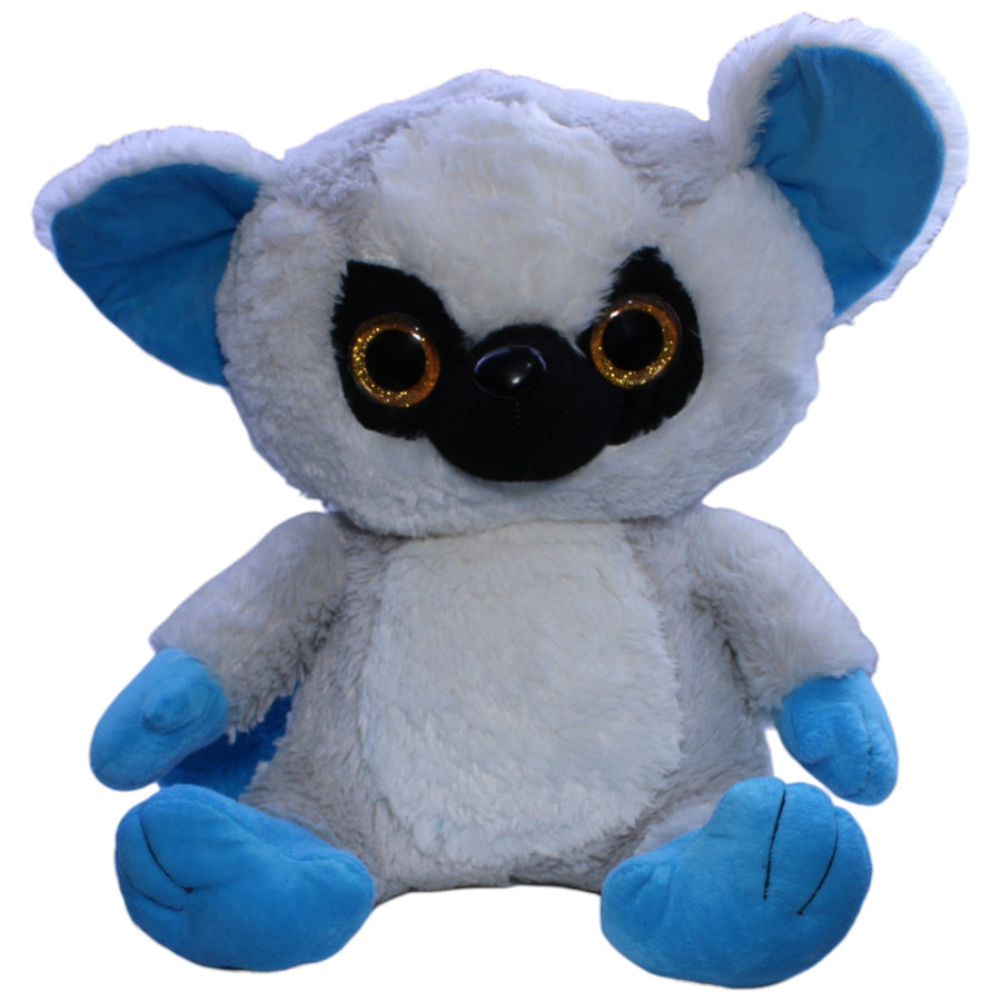 Flos Toys, XL blauer Lemur mit Glitzeraugen