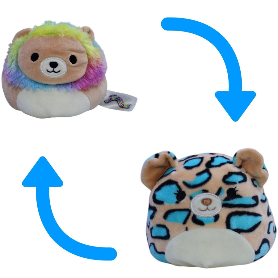 Squishmallows, Flip a Mallows - Löwe & Leopard