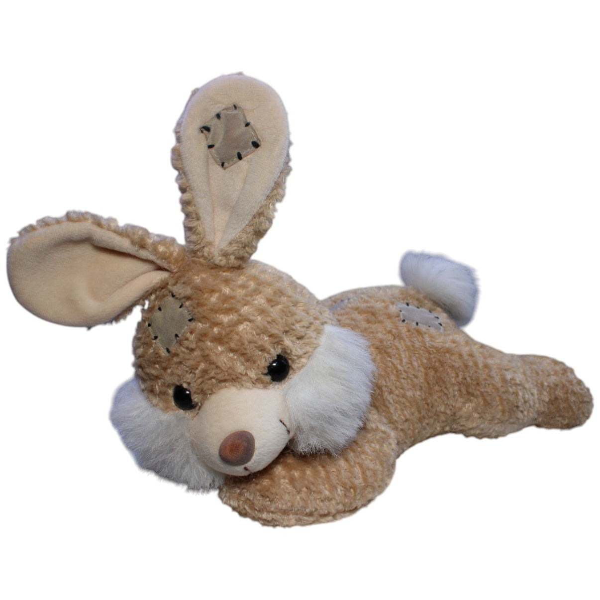 123000013534 Unbekannt Großer Hase mit Flicken, liegend Kuscheltier Kumpel Leo Gebraucht