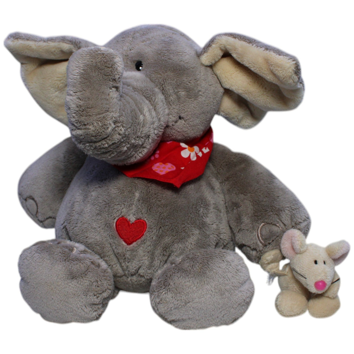 123000013607 NICI Elefant Max & Maus Milly (Magnetische Hände) Kuscheltier Kumpel Leo Gebraucht