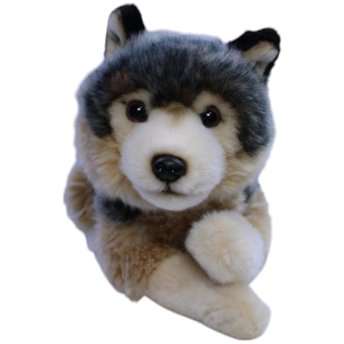 123000013615 Uni - Toys Wolf, liegend Kuscheltier Kumpel Leo neu