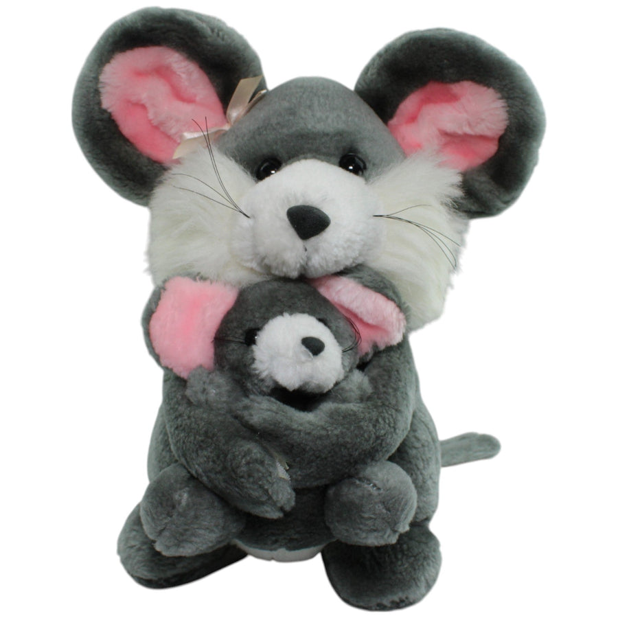 Mama Maus mit Baby und Klett-Händen