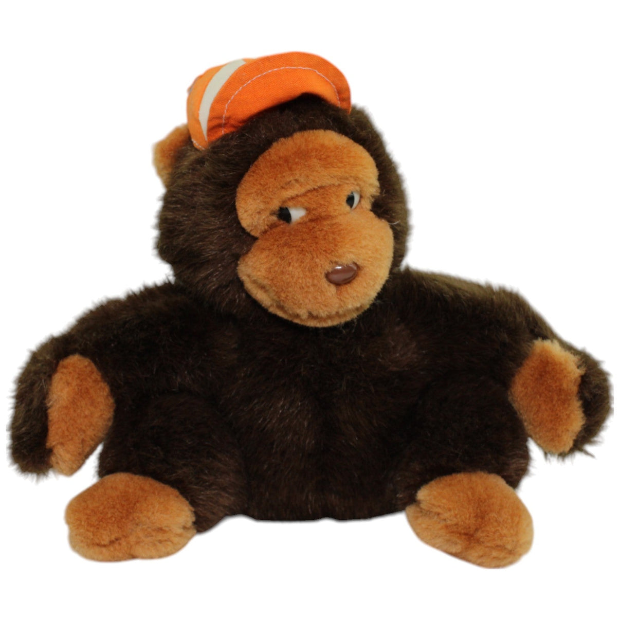 123000013709 John Kuscheltier, Gorilla mit Kappe Kuscheltier Kumpel Leo Affe Gebraucht Vintage