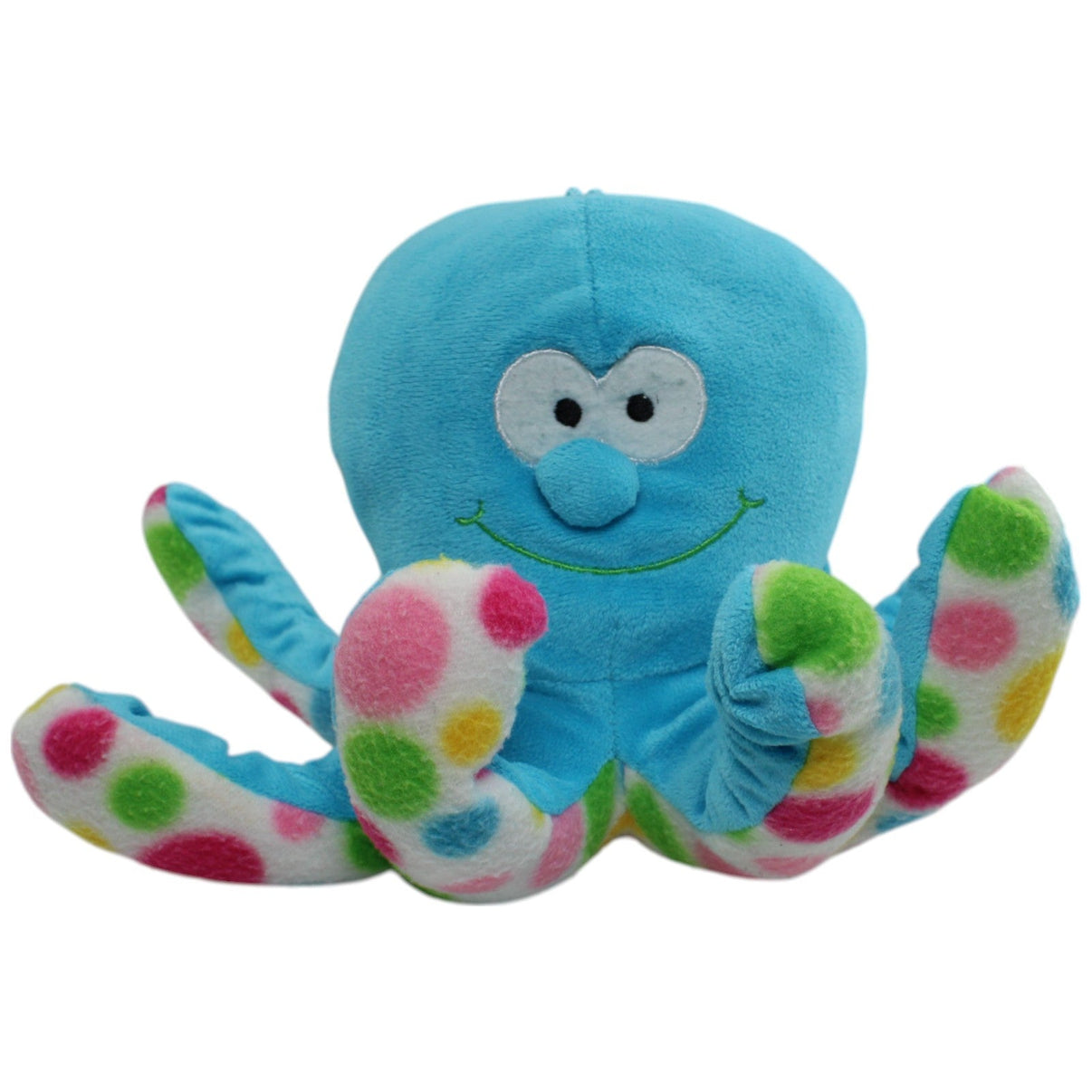 123000013714 Rasehorn Blaue Krake mit bunten Punkten Kuscheltier Kumpel Leo Gebraucht