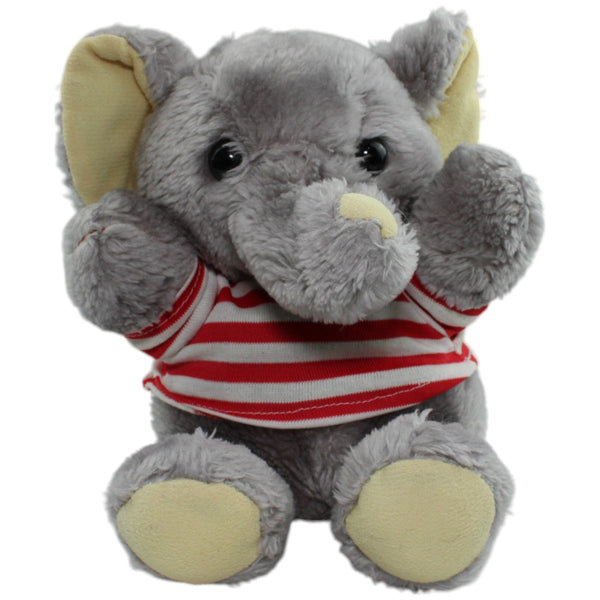Süßer Elefant mit gestreiftem T-Shirt
