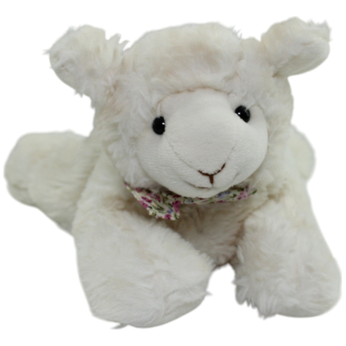 123000013739 Dressler & Zimmerhackl KG Süßes Lamm mit Blumenhalstuch Kuscheltier Kumpel Leo Gebraucht Ostern Schaf