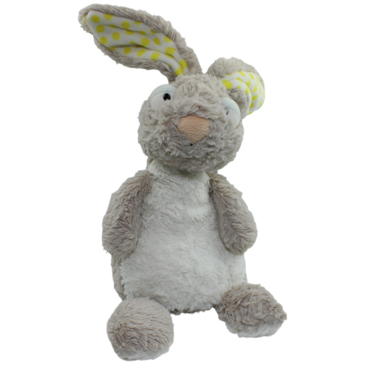 123000013744 NICI XL grauer Hase mit gelben Punkten in den Ohren Kuscheltier Kumpel Leo Gebraucht Ostern Osternhase