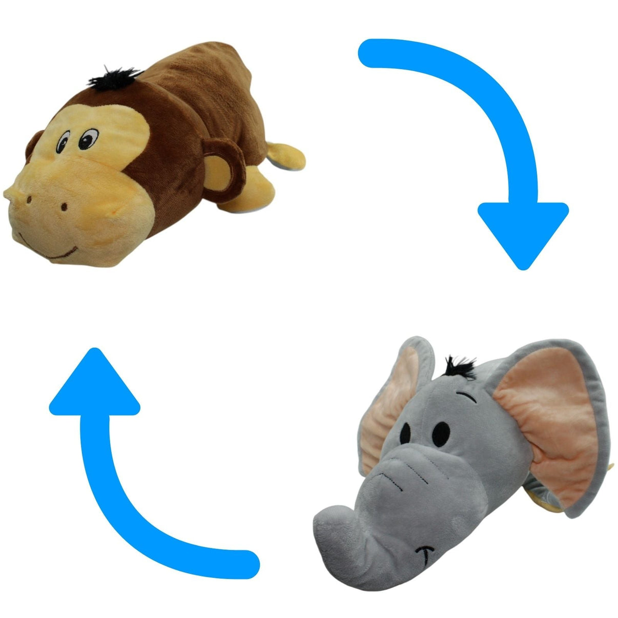 123000013822 QVC Fidibus, XL Affe/Elefant Kuscheltier Kumpel Leo 43cm _Wieder Da_ Affe