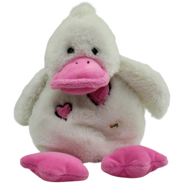 Ente mit Herzen & pinkem Schnabel