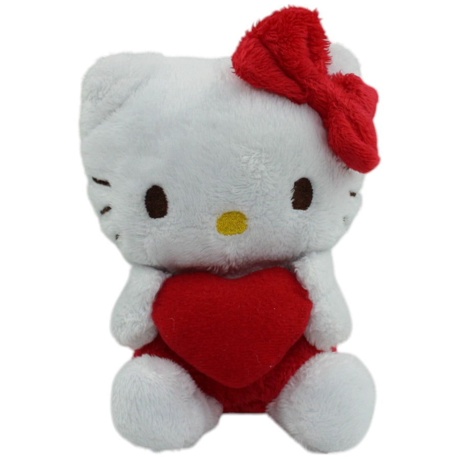Hello Kitty, kleine Katze mit Herz in den Händen