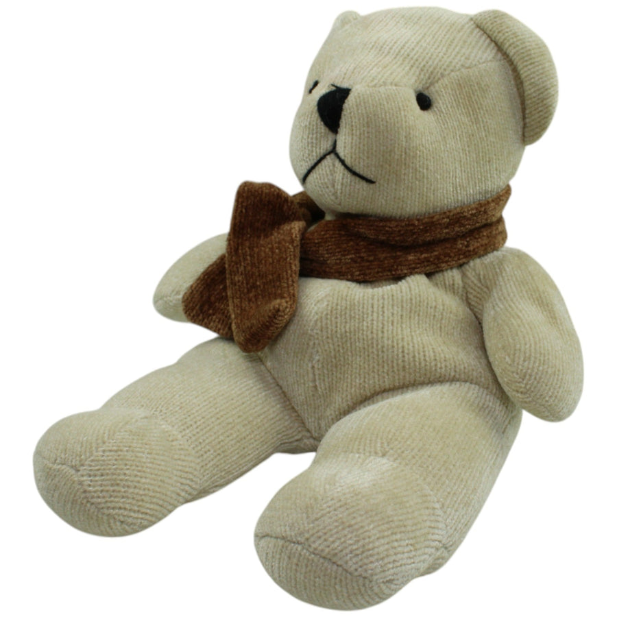 Großer Teddy mit Schal, beige