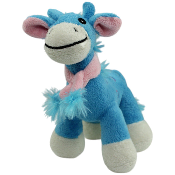 Blaue Giraffe mit Schal