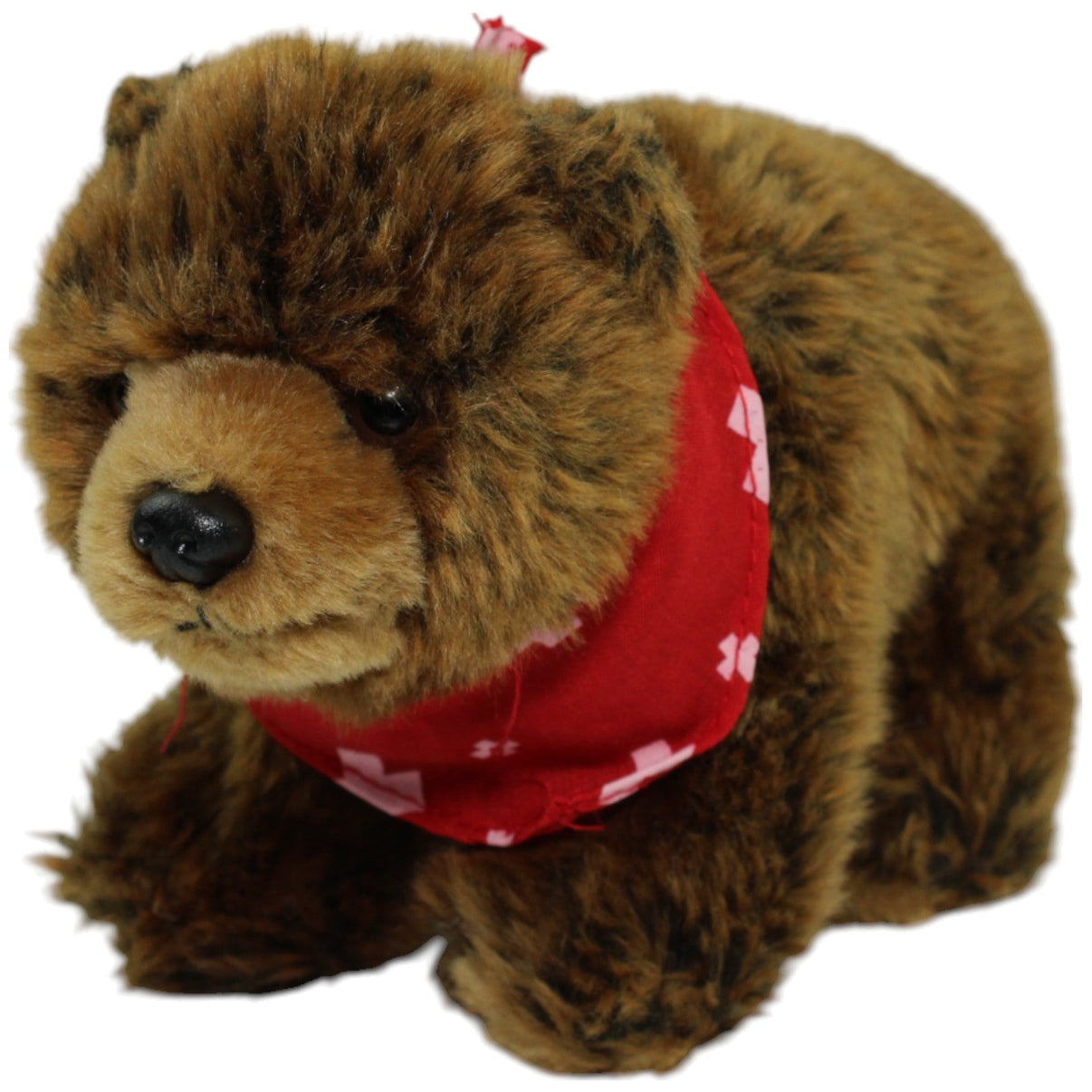 123000013898 Uni - Toys Braunbär mit Schweiz - Halstuch Kuscheltier Kumpel Leo Bär Gebraucht LEOSCO