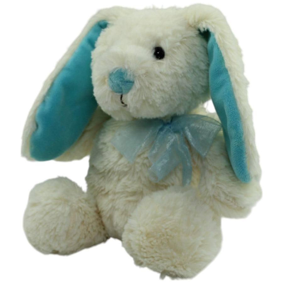 Weicher süßer Hase, weiß-blau