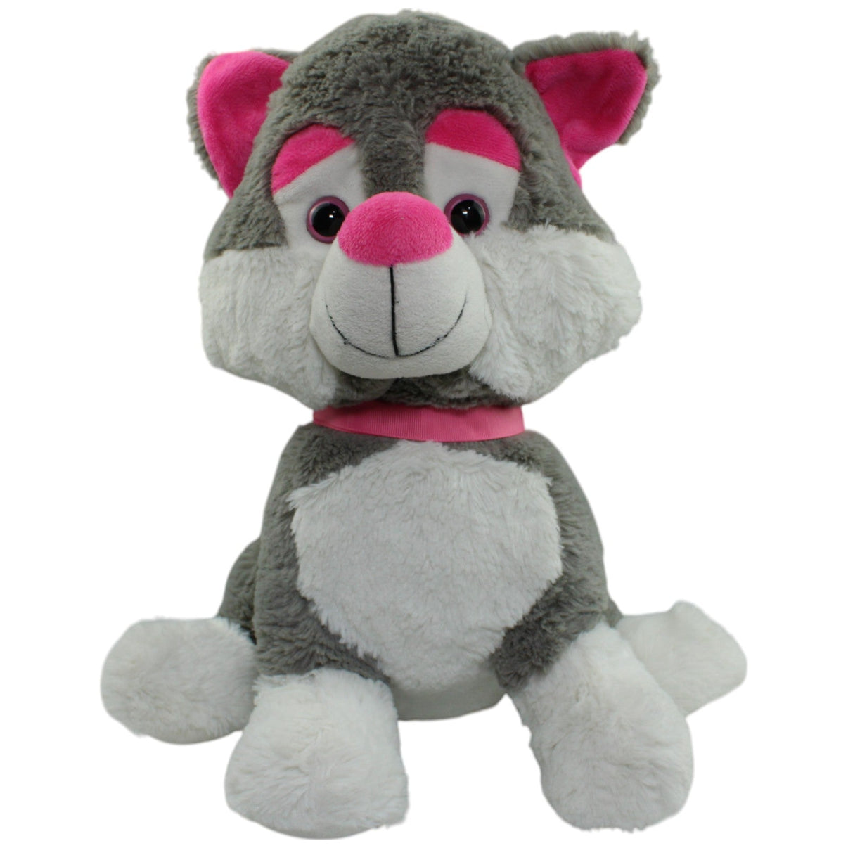 123000013903 Jafri Toys Großer grauer Hund Kuscheltier Kumpel Leo Gebraucht Husky