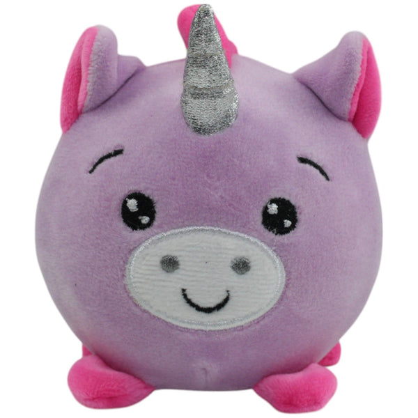 Lila Squishy Einhorn, rund