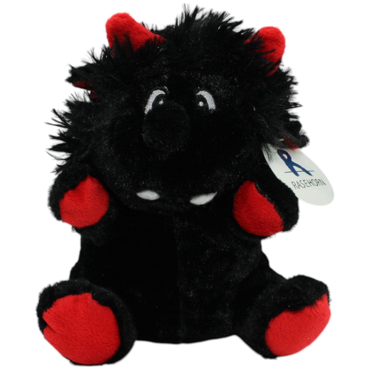 123000014028 Rasehorn Schwarzes Teufelchen, sitzend Plüschfigur Kumpel Leo neu