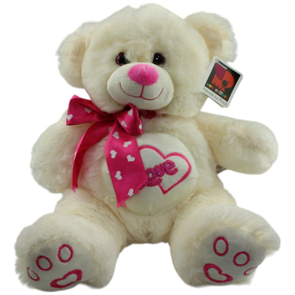 XL Weißer Teddybär "Love"