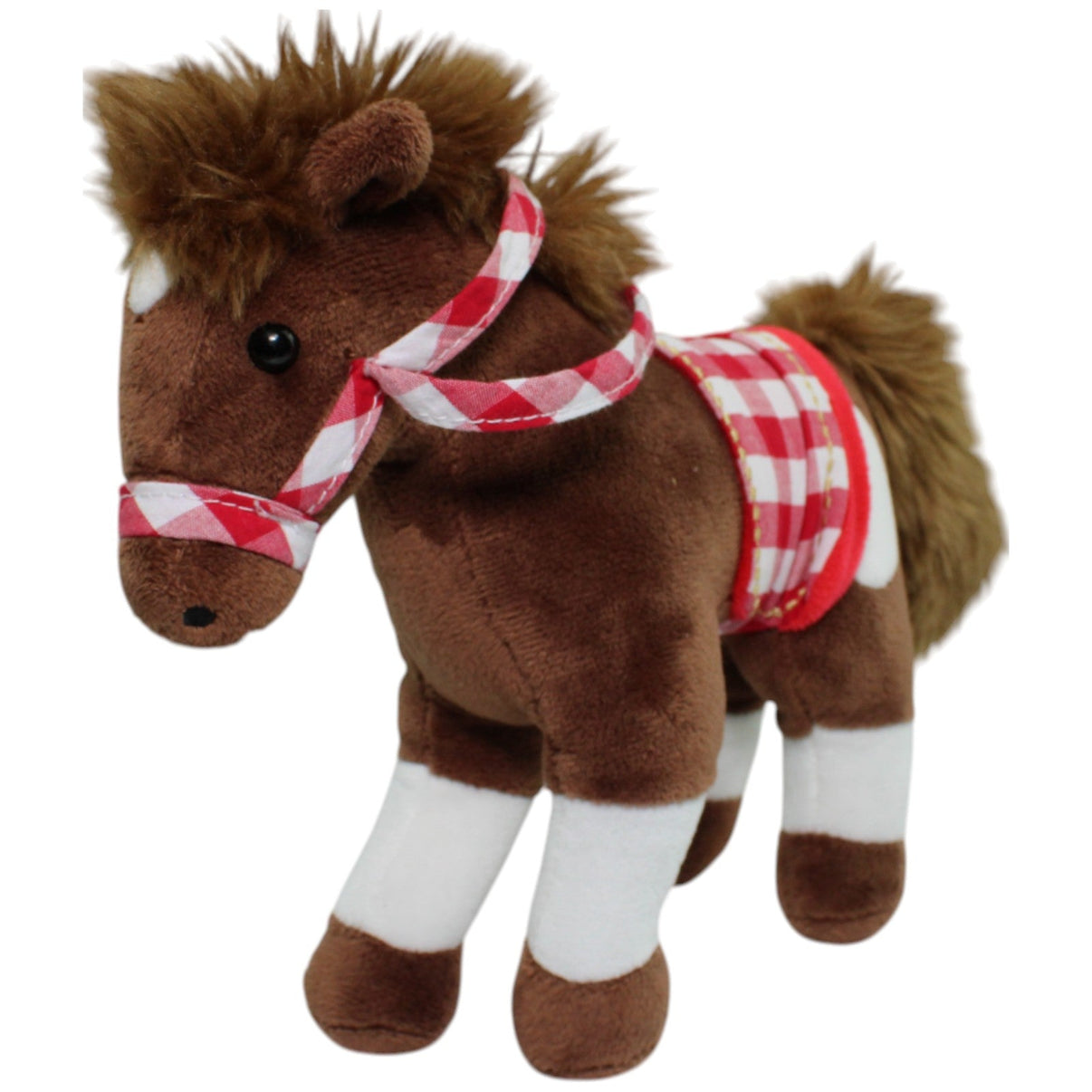 123000014084 Die Spiegelburg Mein kleiner Ponyhof, Pony Anton mit Sattel Kuscheltier Kumpel Leo Gebraucht Pferd
