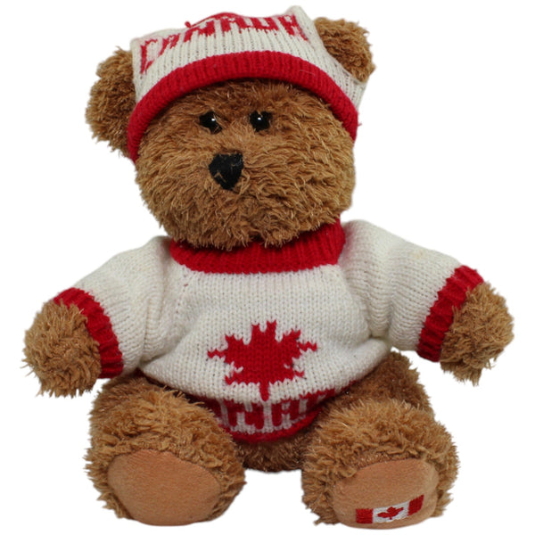 Winterlicher Teddy mit Kanada Pulli & Mütze