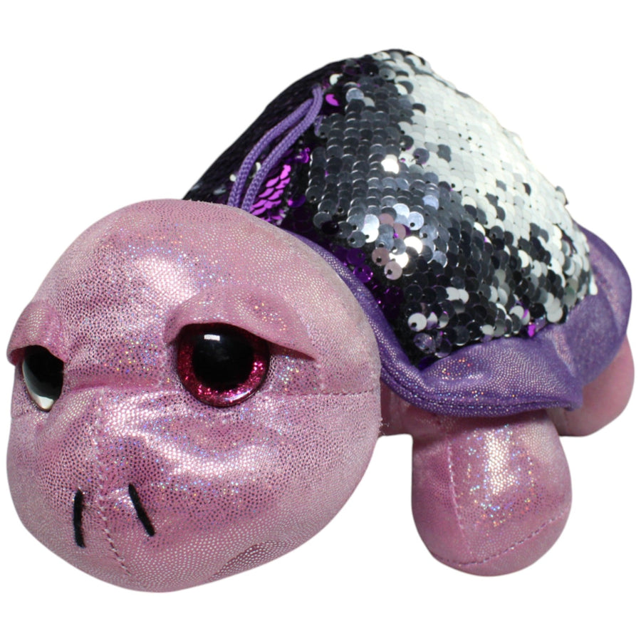 Glitzer Schildkröte mit Pailetten-Panzer, rosa