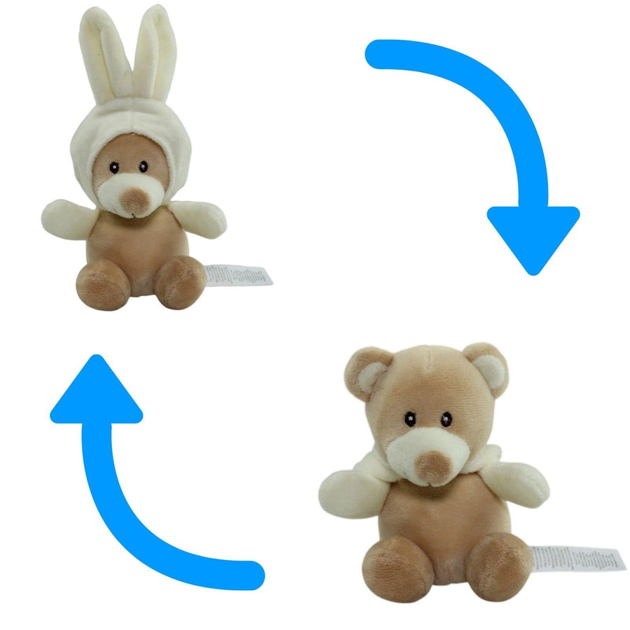 Süßer Bär mit Hasenmütze