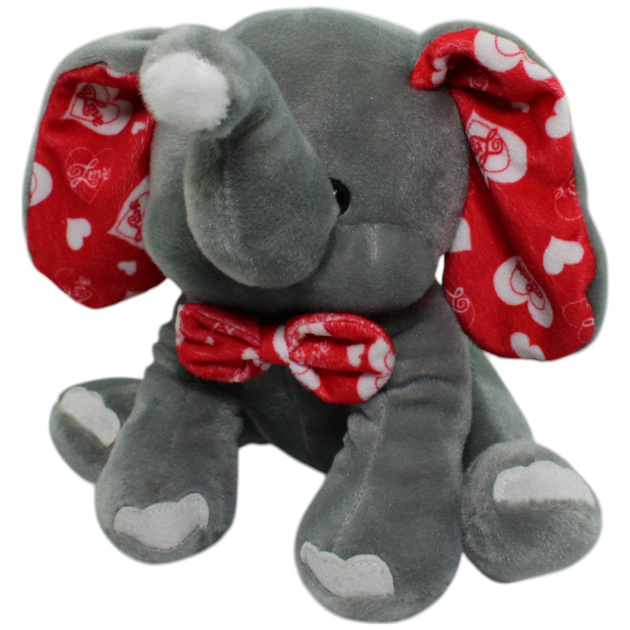 Sitzender Elefant mit Fliege & roten Ohren "Love"