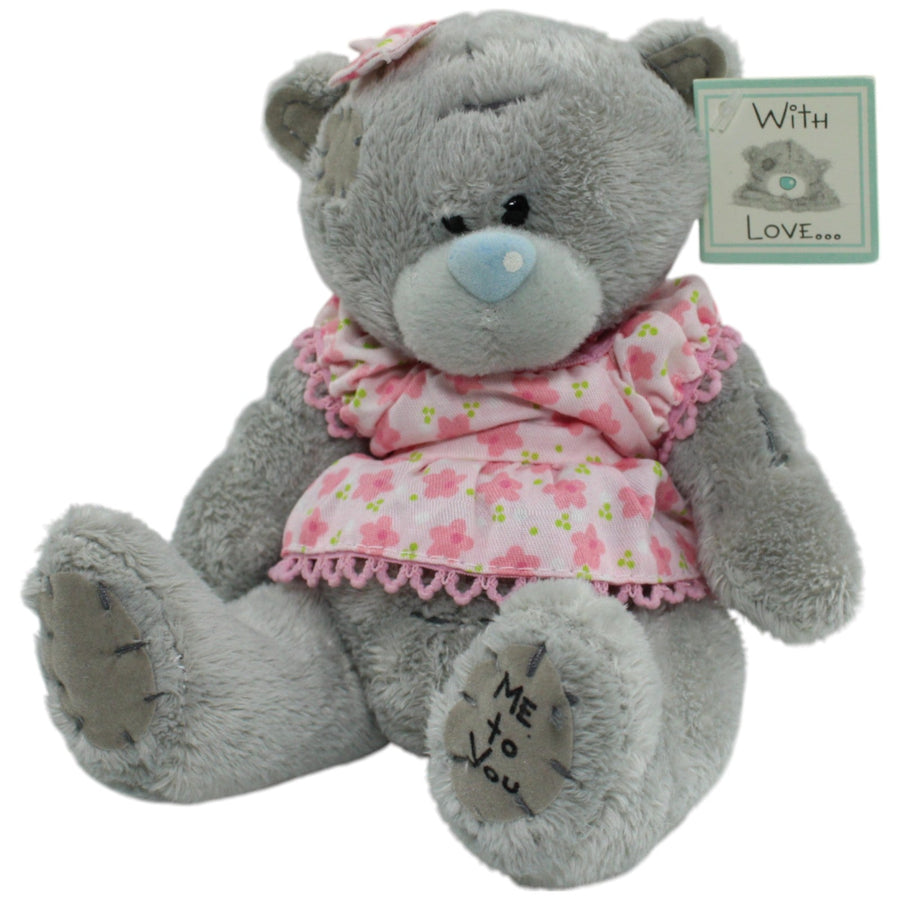 Me to You, grauer Teddy mit Blumenkleid