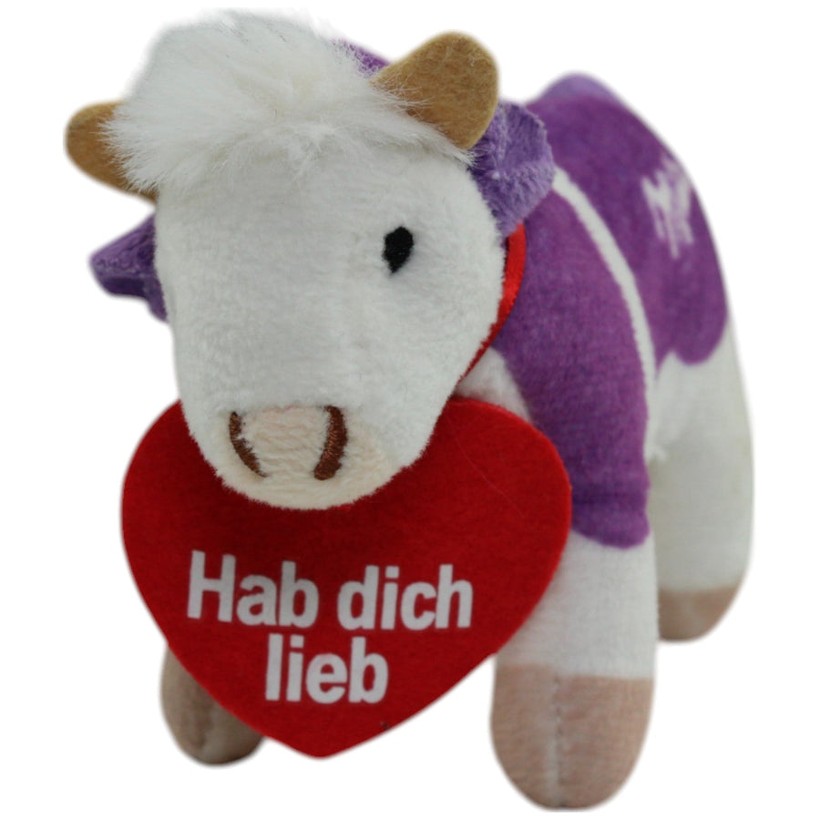 Milka, Plüsch-Kuh mit Herz "Hab dich lieb"
