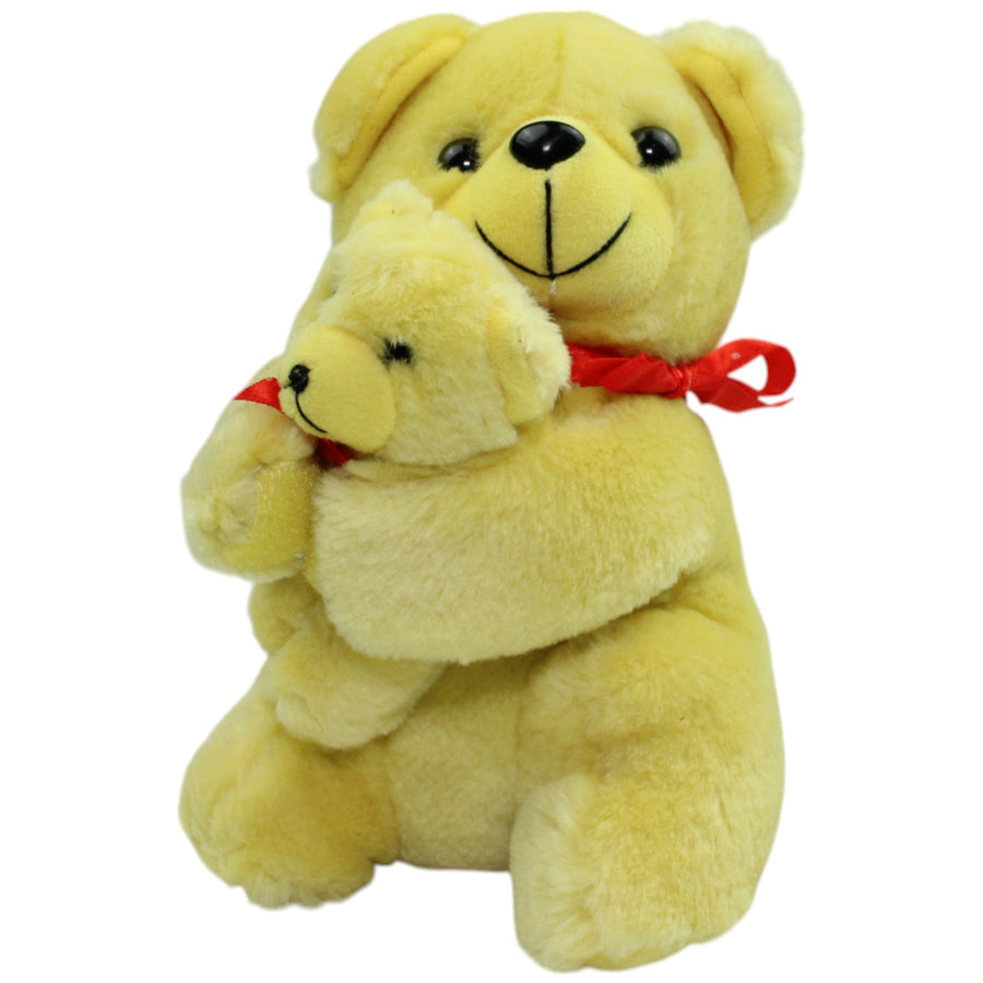 Gelber Teddybär mit Baby