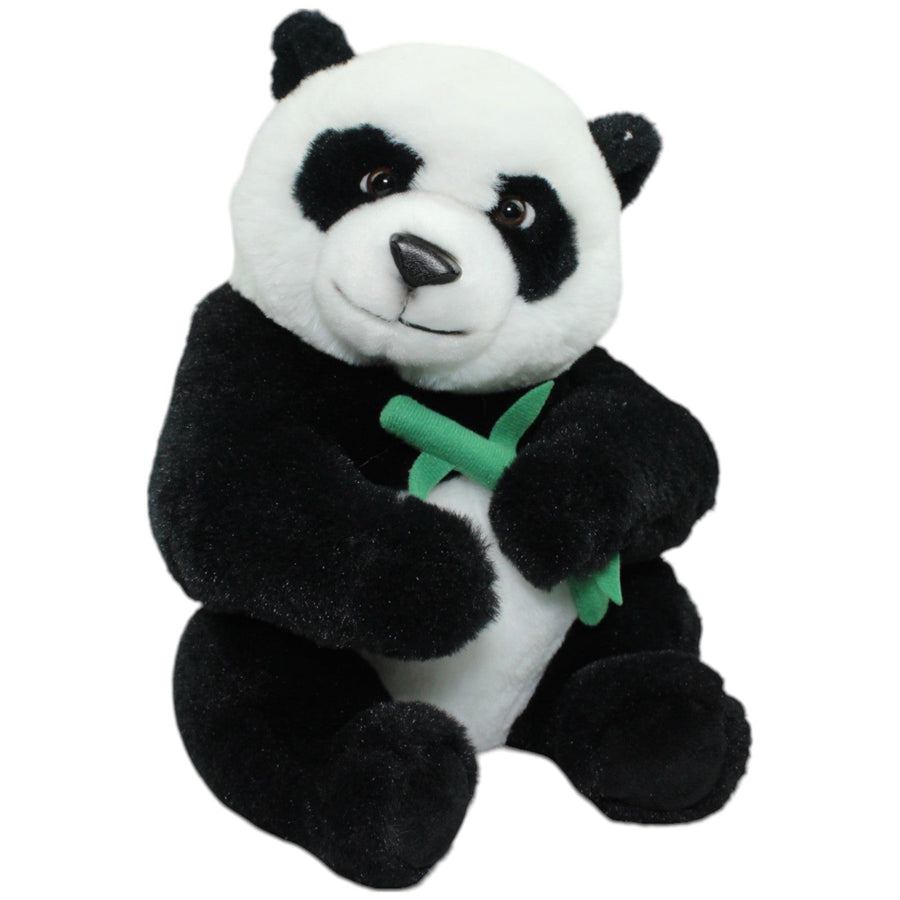 Süßer Panda mit Bambus, sitzend