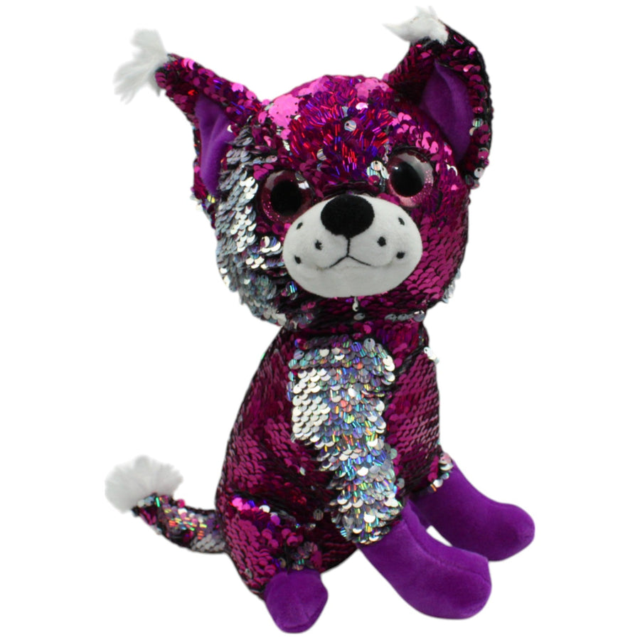 SQS by Dino, pailletten Chihuahua silber/pink