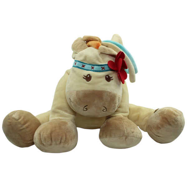 Noukie's, großes Pferd mit bunter Mähne & Blume