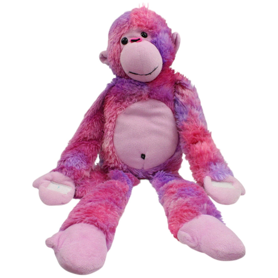 XXL Schlenker Affe mit Klett-Händen, lila-pink